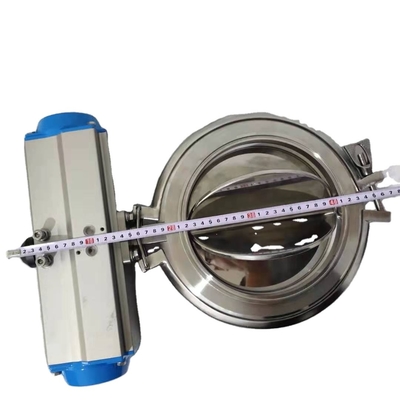 Sanitary Electric Disc Plate Butterfly Valve Electric Butterfly Valve Stainless Steel Powder Butterfly Valve