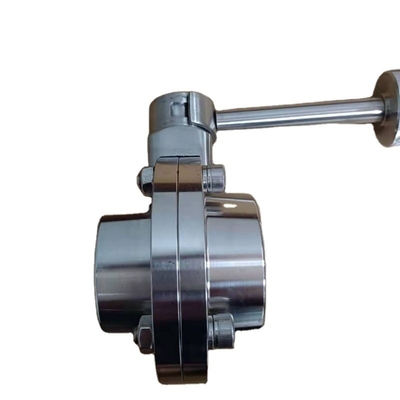 Factory Price Customized manual welded butterfly valve,DN10 DN15 DN20 DN25 SS304&316 stainless steel Valve