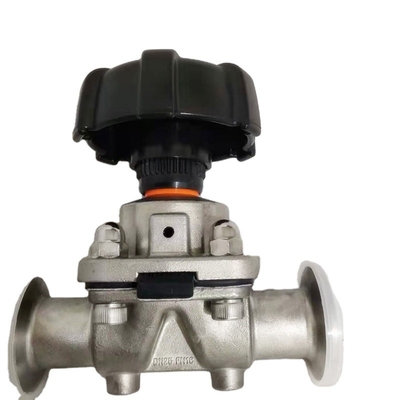 Low Price Sanitary Clmped Diaphragm Valve,SS304&316 stainless steel used in food, pharmacy, milk industries
