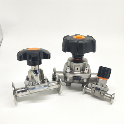 China Saniatry Diaphragm Valves with PTFE/EPDM Diaphragm for Pharmacy 316L