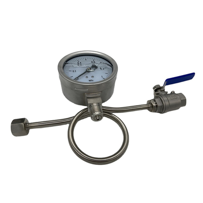 Factory Price Customized Beer/Wine Tank Pressure Gauge, DN10 DN15  SS304&316 stainless steel tank fitting
