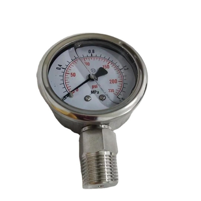 Low Price Hydraulic Pressure Gauge,SS304&316 Stainless Steel Sanitary Manometer