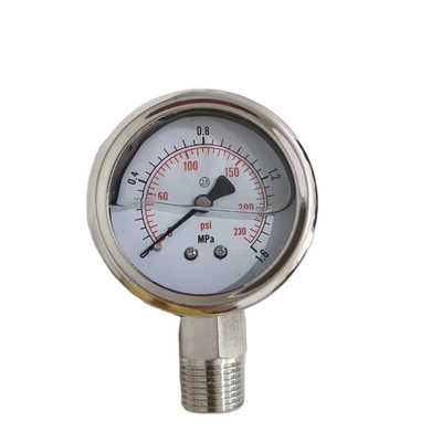 Low Price Sanitary Diaphragm Pressure Gauge, SS304&316 Stainless Steel Manometer